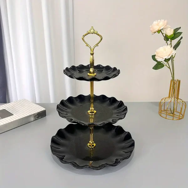 1pc, 3 Tier Disc Serving Stand